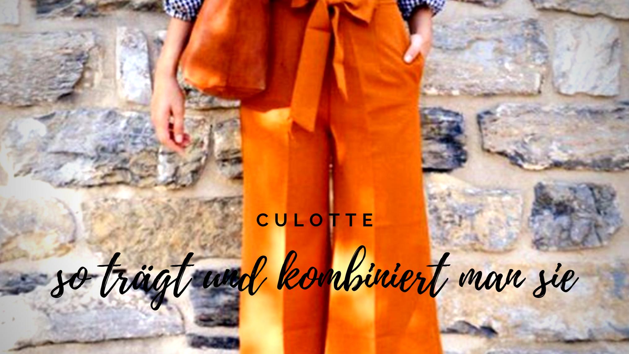 Culotte – so trägt und kombiniert man sie