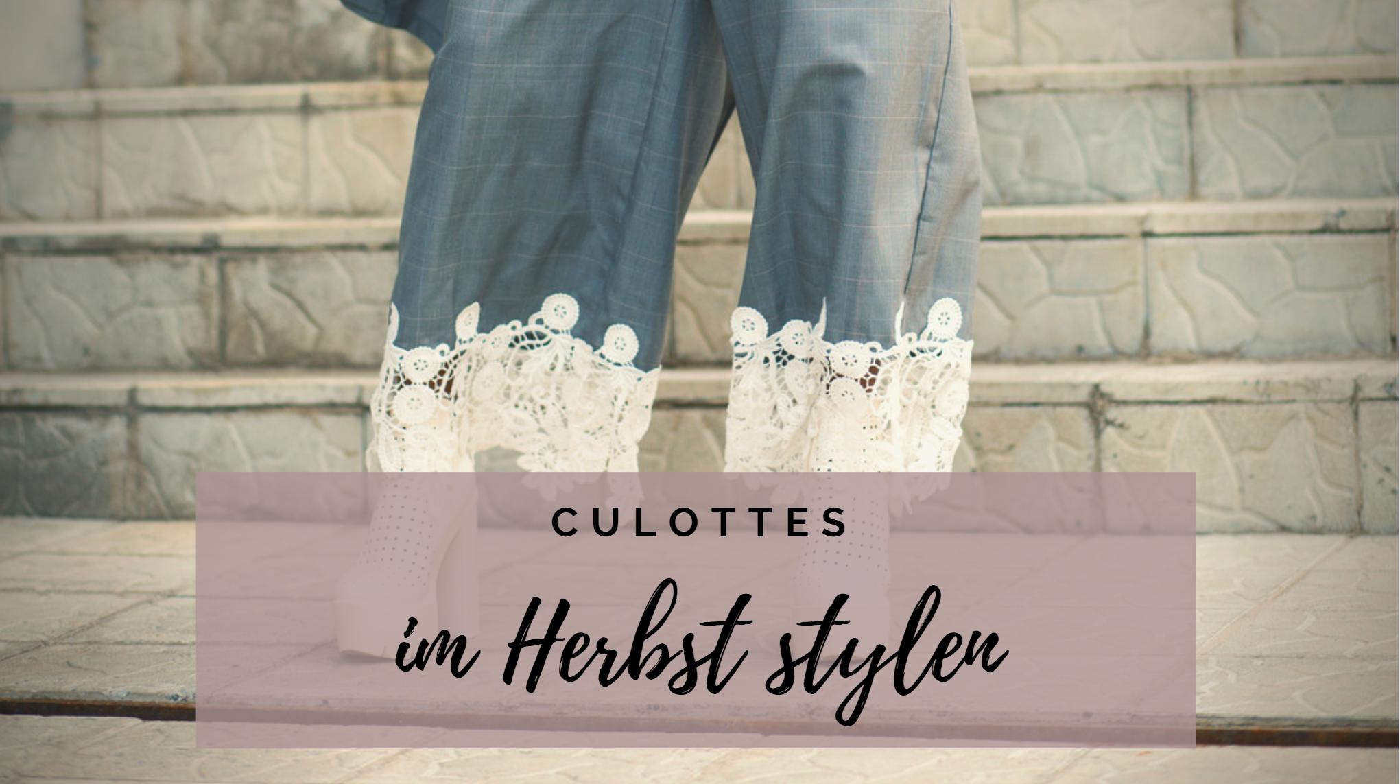Culottes im Herbst stylen
